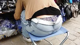 熱的性愛夫婦在大街上